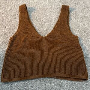Madewell Brown Knit Tank Top